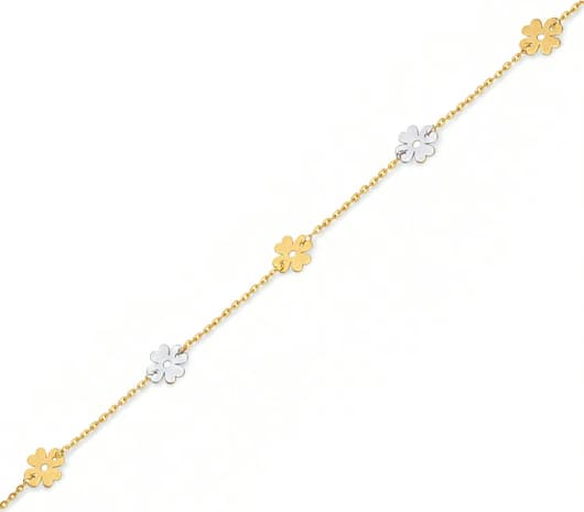 marvellous floral Light Weight Gold Bracelet