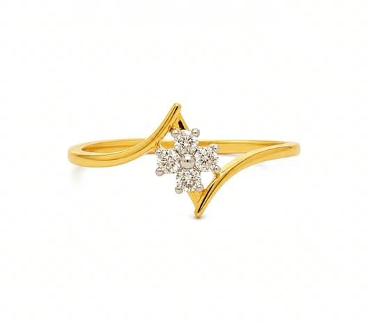 Bloom Crest 14 KT Diamond Ring