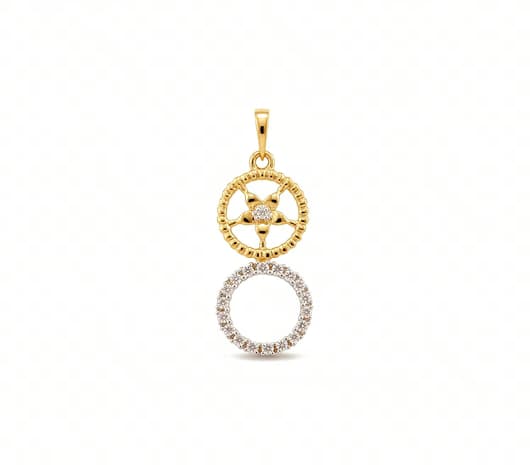 Eternal Halo 18 KT Diamond Pendant