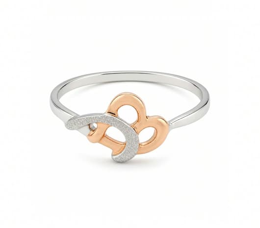 Graceful Fusion Platinum Ring