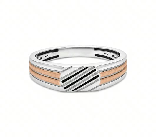 Crossline Harmony Platinum Ring