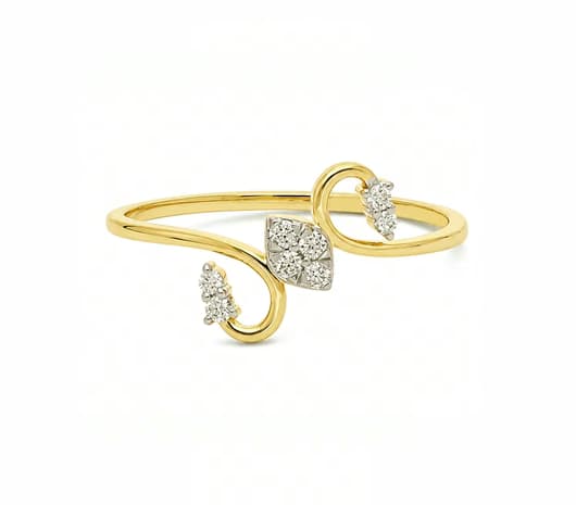 Enchanting Flora 14 KT Diamond Ring