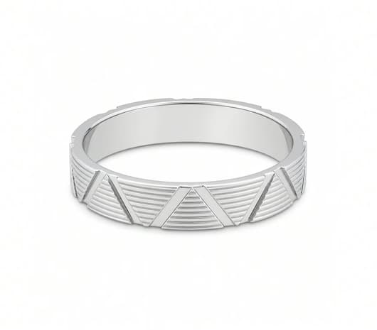 Infinity Ridge Platinum Ring