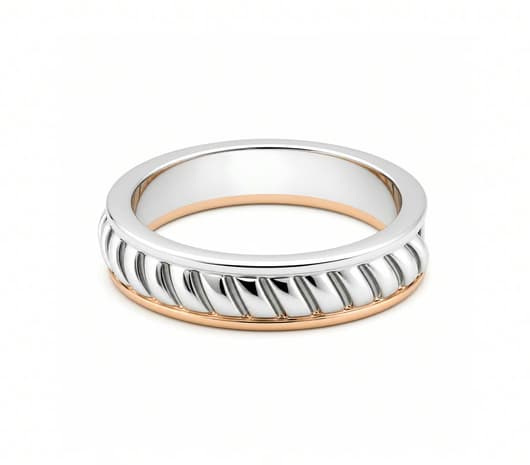 Twisted Harmony Platinum Ring