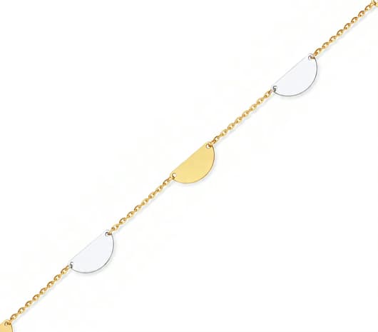 modern Light Weight Gold Bracelet