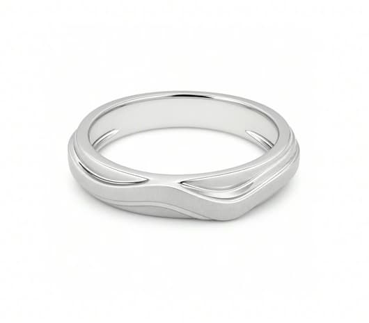 Flowing Grace Platinum Ring