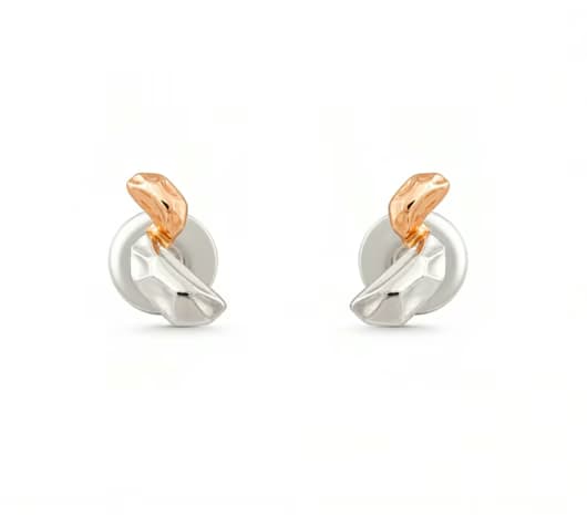 Eternal Wave Platinum Earrings