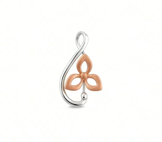 Infinity Floral platinum Pendant