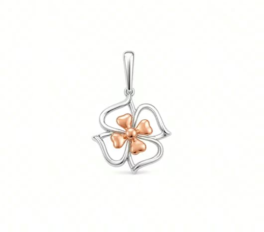 Blooming Grace Platinum Pendant
