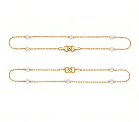 Blush Radiance 22 KT Gold Anklet