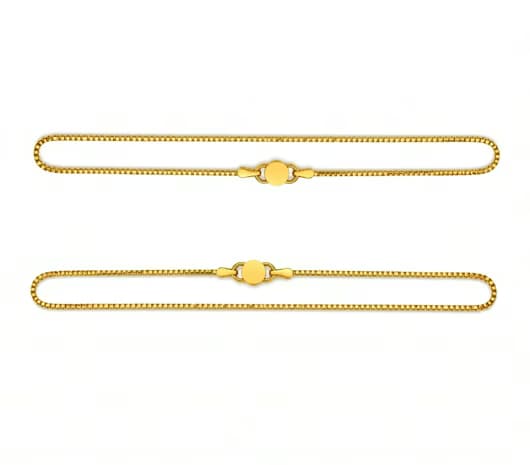 Evergreen Link Grace 22 KT Gold Anklet