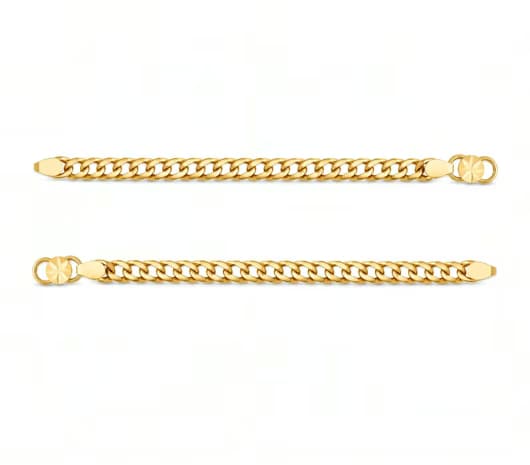 Classic Gold Link 22 KT Kids Gold Anklet