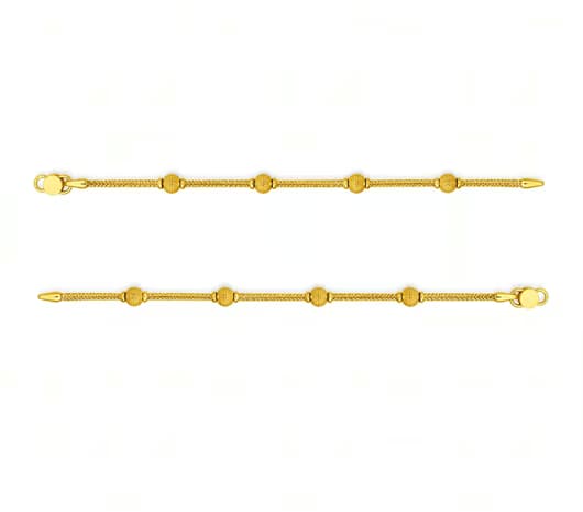 Beaded Rope Grace 22 KT Kids Gold Anklet