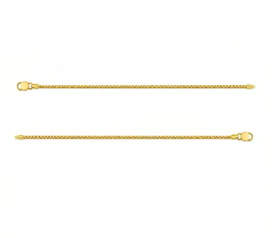 Sleek Link Elegance 22 KT Kids Gold Anklet