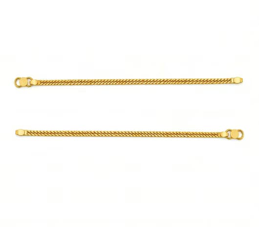 Classic Chain Radiance 22 KT Kids Gold Anklet