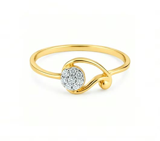 Allure Motif 14 KT Diamond Ring