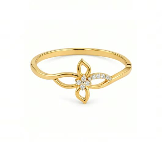 Blossom Glow 14 KT Diamond Ring