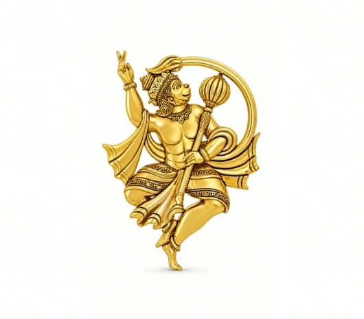 Hanuman Tejas 24 KT Gold Idol