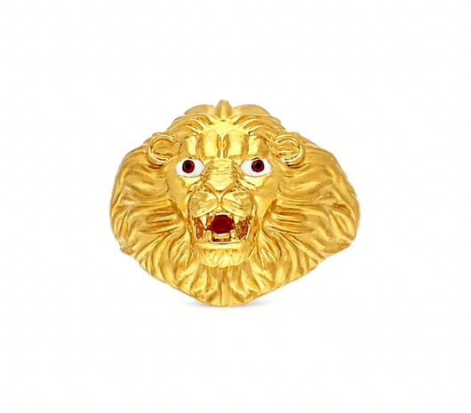 Majestic Lion Face Men's Ring