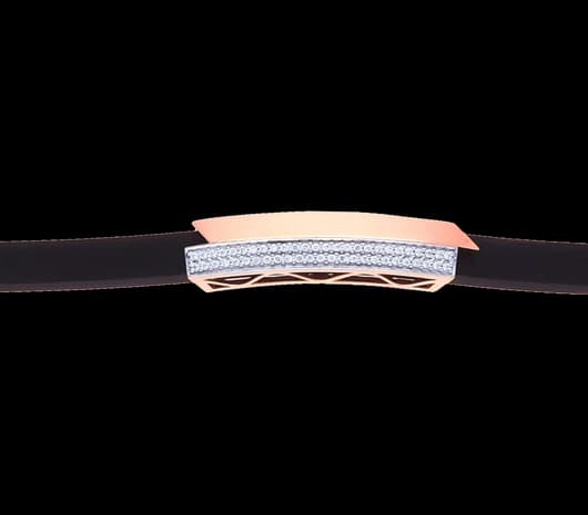 Sophisticated Charm 18 kt Ivy Rose Gold Bracelet