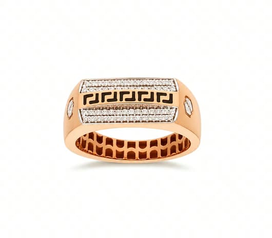 modern classy look 18 kt Ivy Rose Gold Ring