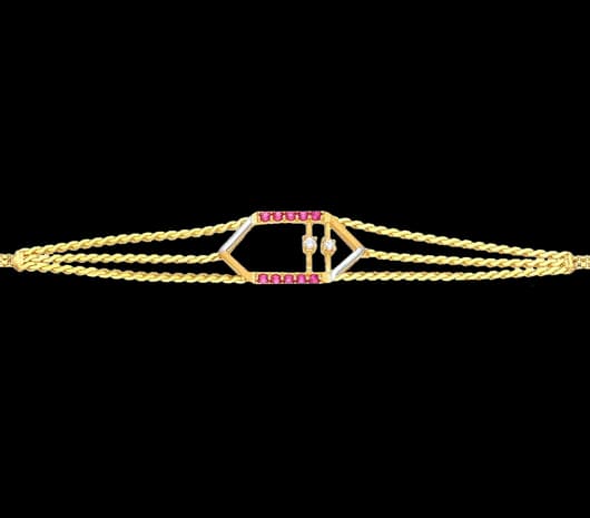 Vivid Luxe Light Weight Gold Bracelet