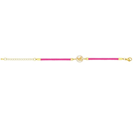 Twilight Bloom Thread18 kt Rakhi Bracelet