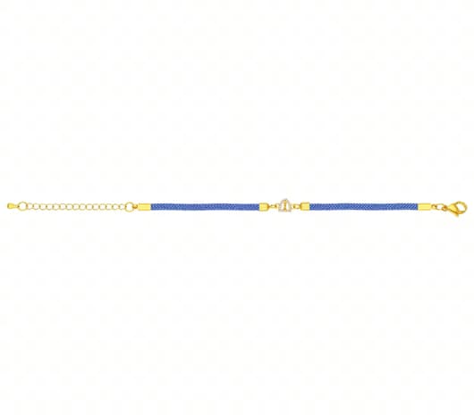 Blue Wave Link 18 kt Rakhi Bracelet