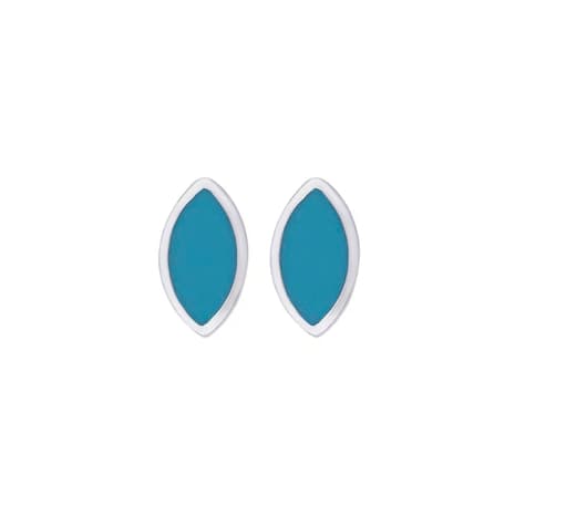 Elegant blue mist Silver Earrings