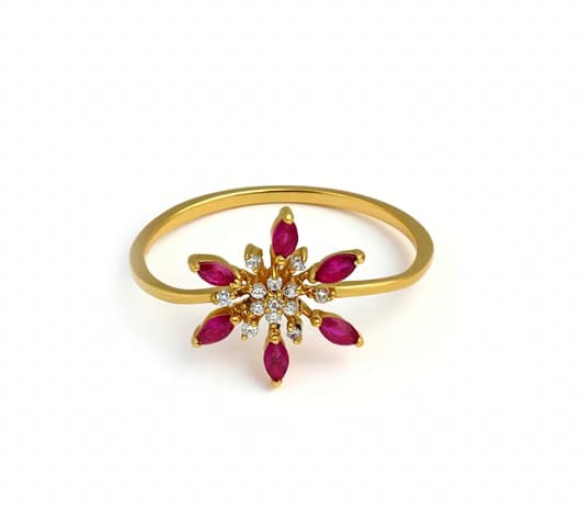 Golden Starflower Ring