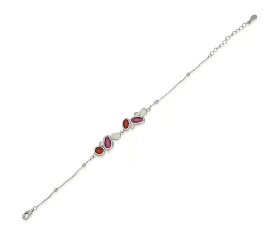 Colour Cascade Silver Bracelet