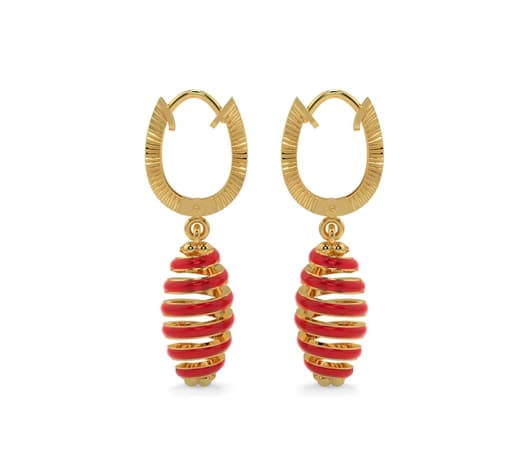 modern stylish hoop Gold Earrings
