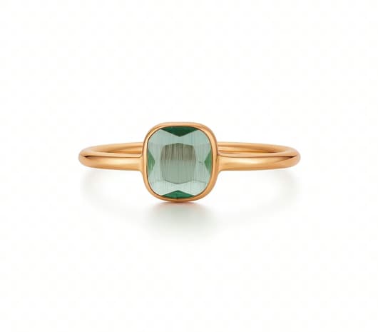 Aqua Shine 18 kt Rose Gold Ring