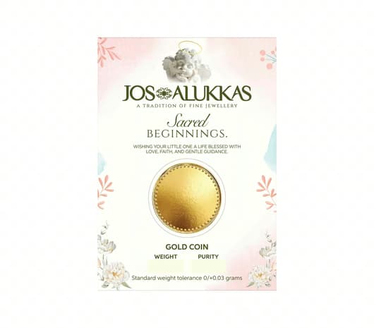 Sacred Beginnings 22KT Gold Coin – A Precious Start by Jos Alukkas