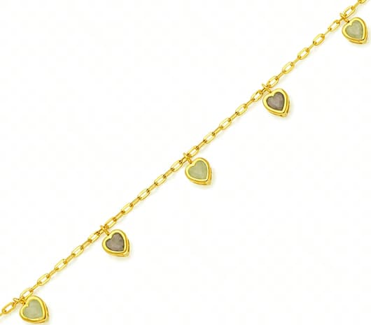 Pastel Love Drops 18 kt Gold Bracelet