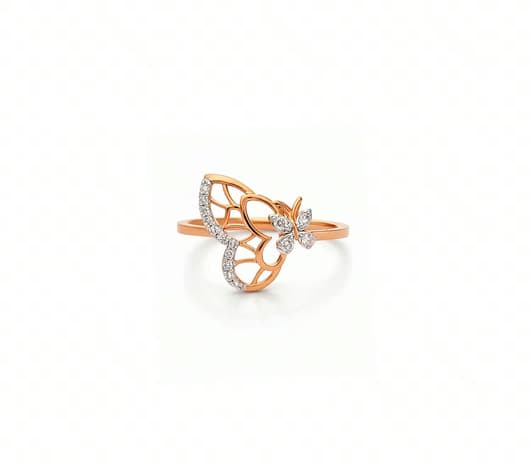 Butterfly Lace 18KT Diamond Ring