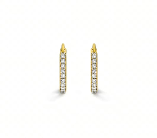 Sleek Spark 18KT Hoops Gold Earrings