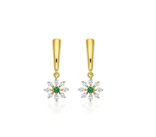 Twinkle Bloom 18KT Gold Earrings