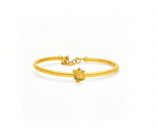22KT Gold Cute Chick Kids Bangle