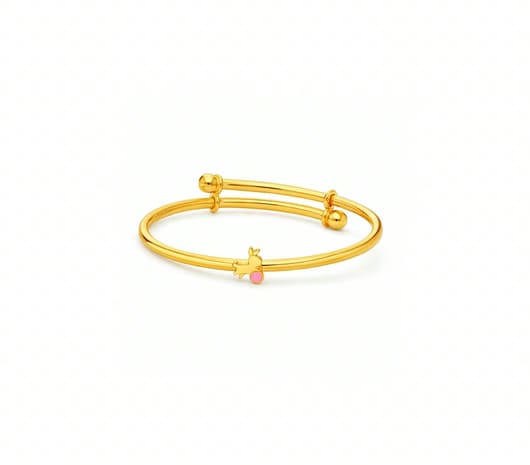 22KT Gold Little Hero Kids Bangle